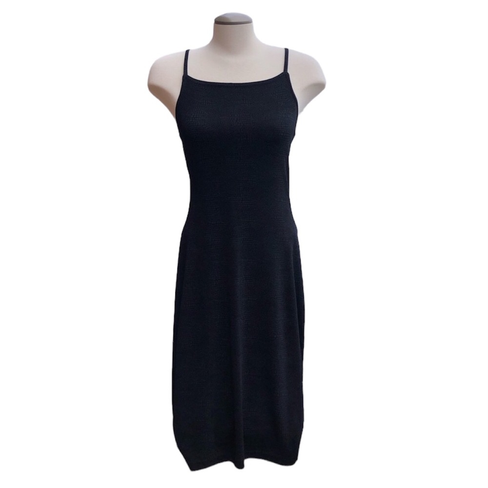 Vintage | Smart Set Sexy Animal Print Spaghetti Strap Midi Dress Made in Canada